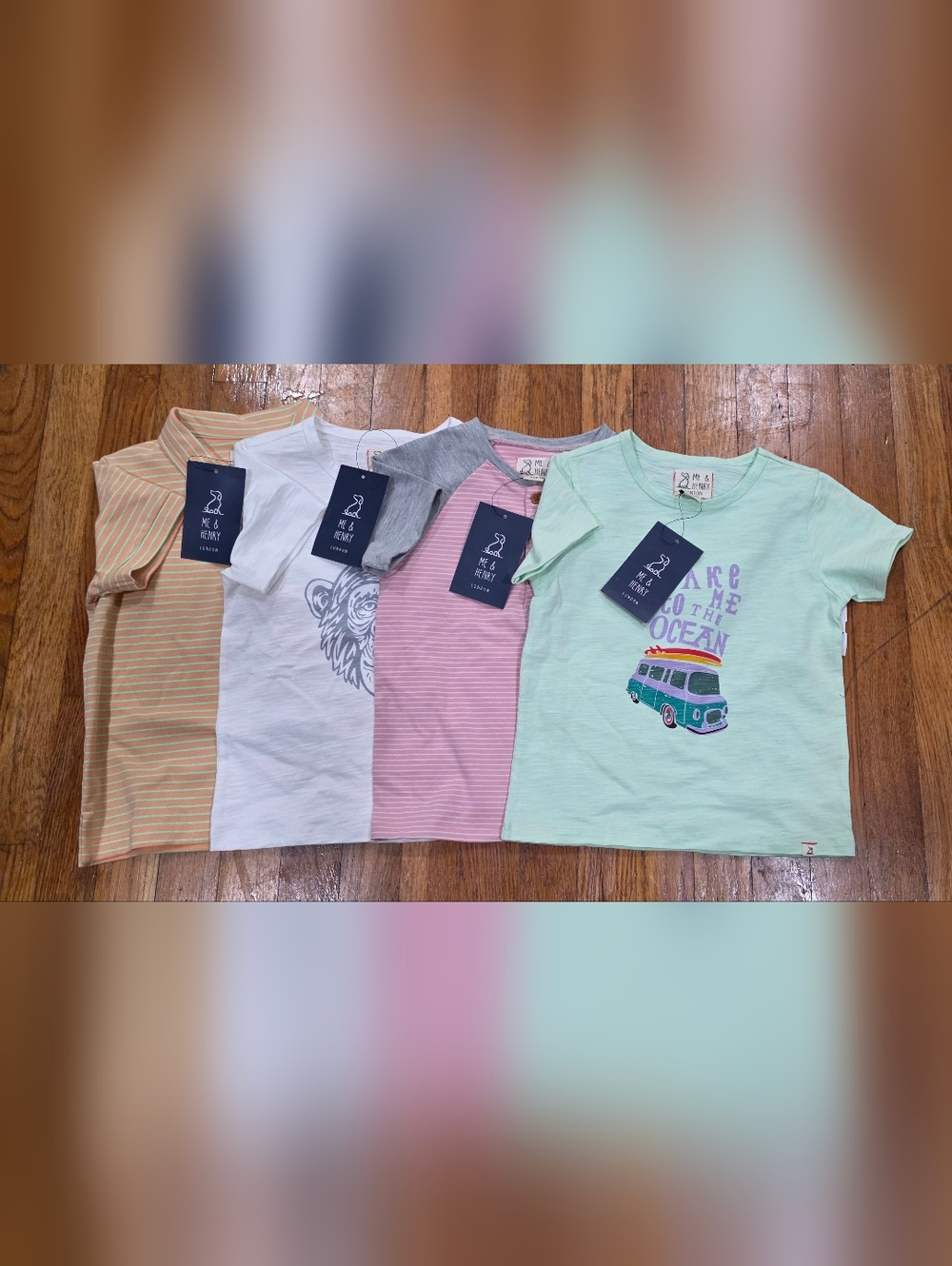 NWT Me & Henry Lot of 4 Short-Sleeve Tees And Polo Size 4-5Y